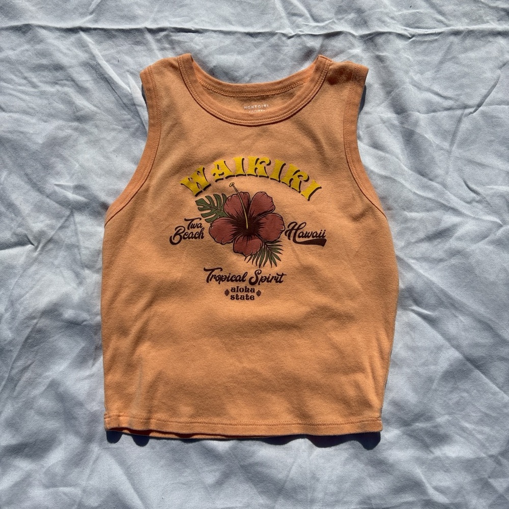 Orange tank top